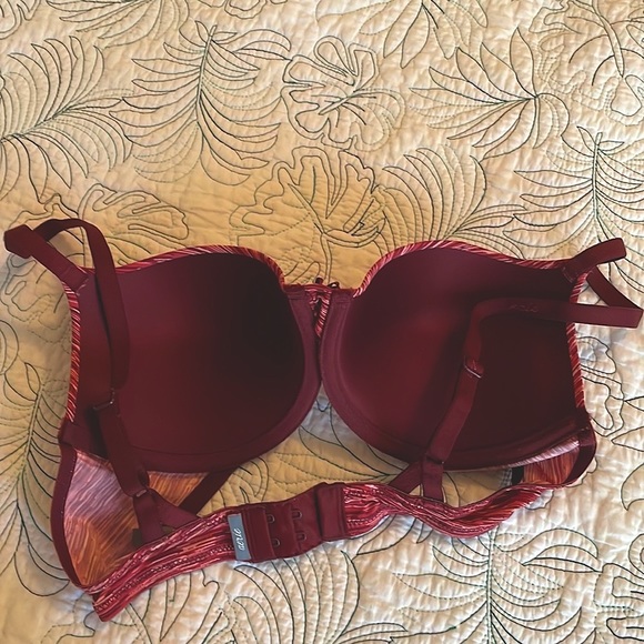 NWOT Aerie burgundy spacedye bra 34C - Picture 3 of 8